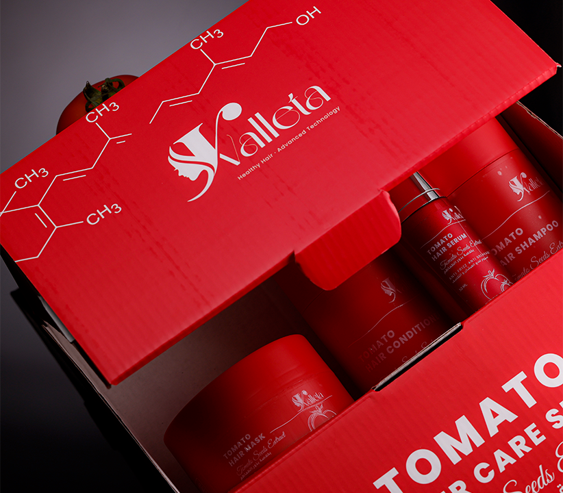 Tomato hair care set بكج الطماطم لعلاج خشونة وتقصف الشعر