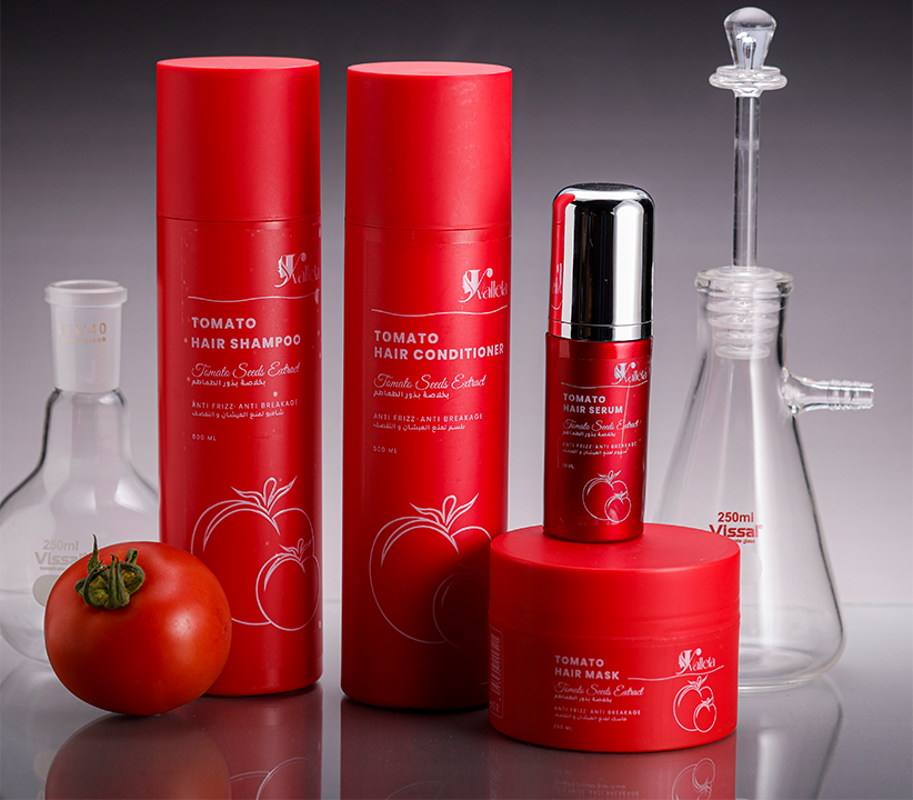 Tomato hair care set بكج الطماطم لعلاج خشونة وتقصف الشعر